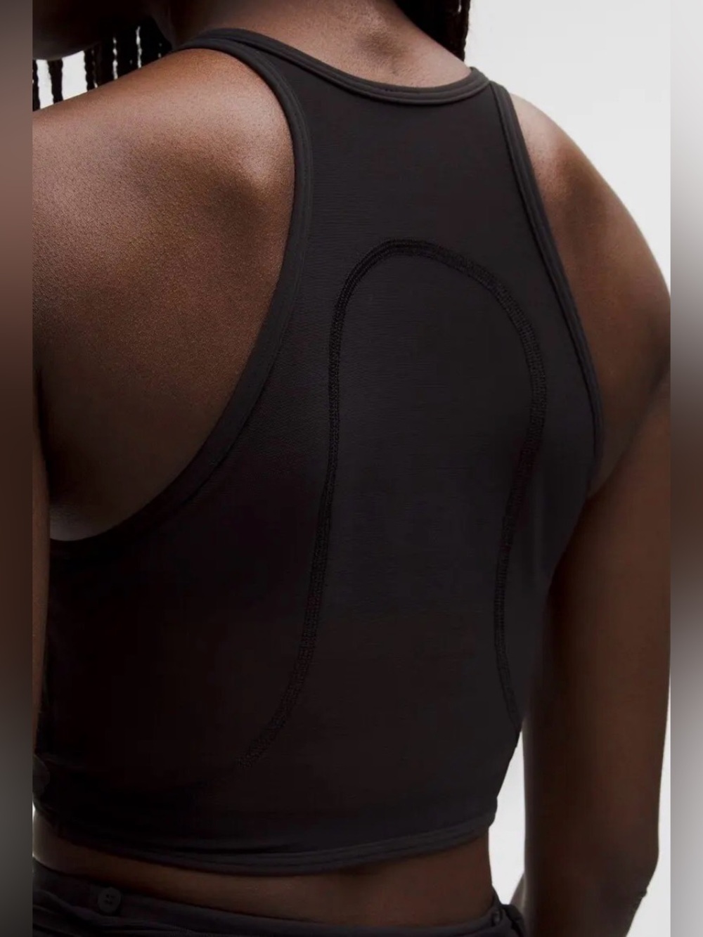 Lululemon Mesh Cross-Front Cropped Tank Top B/C Cup *SLNSH Collection - Picture 3 of 4